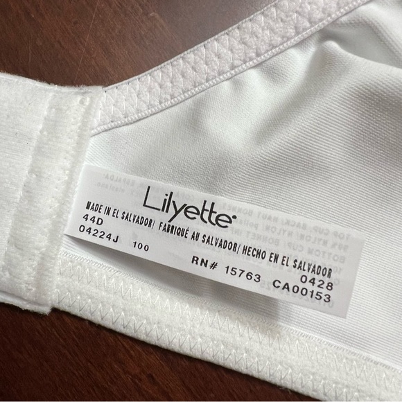 LILYETTE The Lily Fit Minimizer Comfort Lace Underwire white Bra 44D NWT - Picture 10 of 11